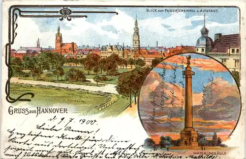 Gruss aus Hannover - Litho -414398