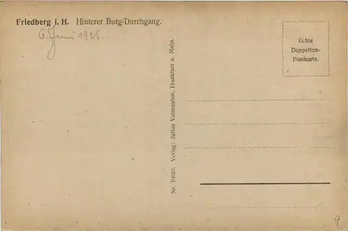 Friedberg - Hinter Burg Durchgang -415446