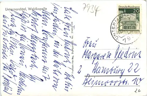 Untermarchtal - Waldkapelle -414910