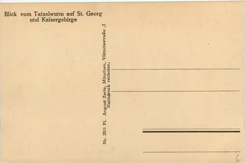 Vom Tatzelwurm auf St. Georg -415482