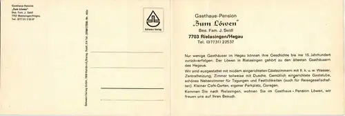 Rielasingen - Gasthaus Zum Löwen - Klappkarte -415712