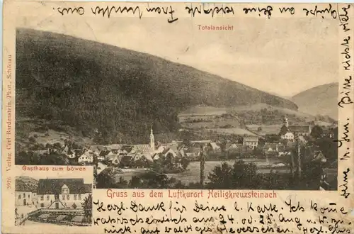 Gruss aus Heiligkreuzsteinach - Gasthaus zum Löwen -414606