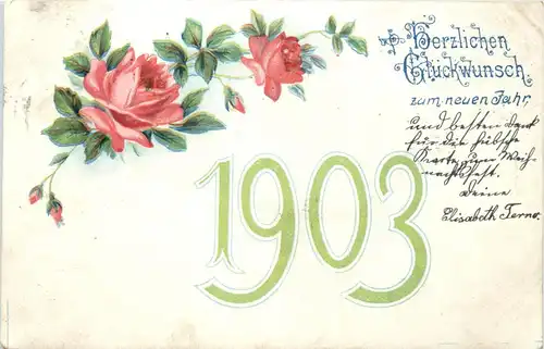 Neujahr - Jahreszahl 1903 -415496