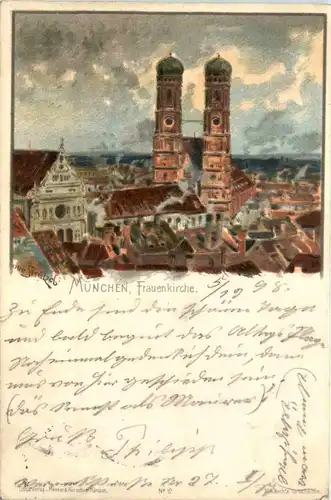 München - Frauenkirche - Litho -415070