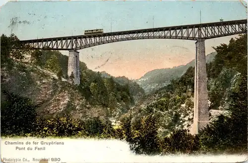 Chemins de fer Gruyeriens - Pont du Fenil -415582