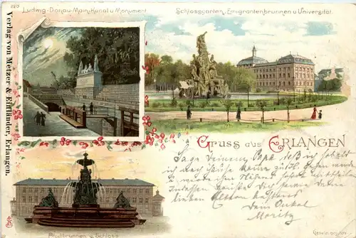 Gruss aus Erlangen - Litho -415714