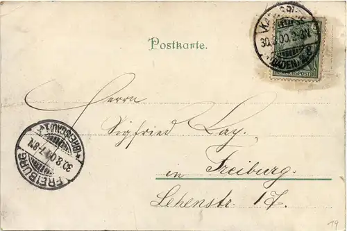 Gruss aus Karlsruhe - Litho -416566