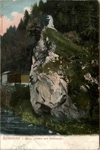 Rübeland - Felsen mit Höhlenbär -416040