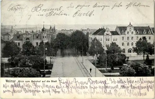Weimar - Blick vom Bahnhof -41620