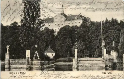 Mainau - Hafen und Schloss -415716