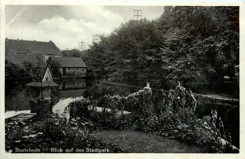 Buxtehude - Blick auf den Stadtpark -415842