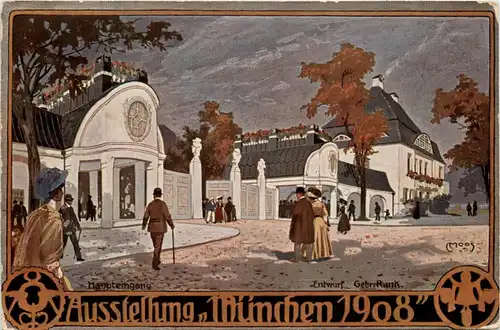 München - Ausstellung 1908 mit Sonderstempel -416440