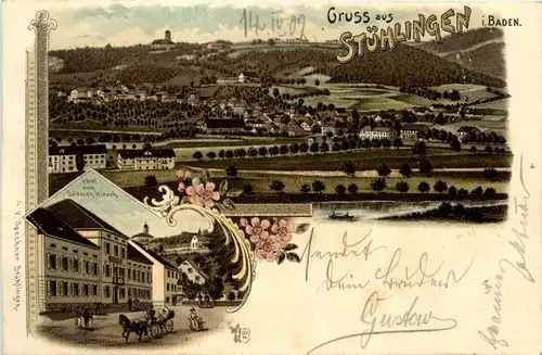 Gruss aus Stühlingen in Baden - Litho -416478