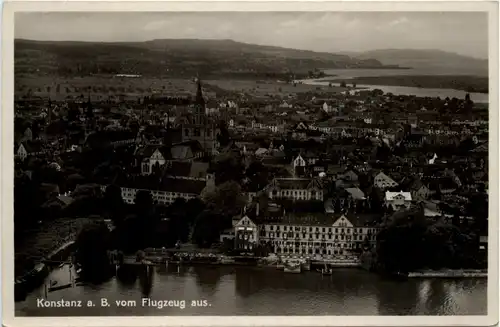 Konstanz vom Flugzeug aus -417492