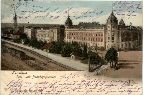 Konstanz - Post und Bahnhofsgebäude -416552