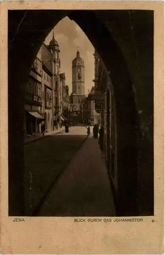 Jena - Blick durch das Johannistor -416860