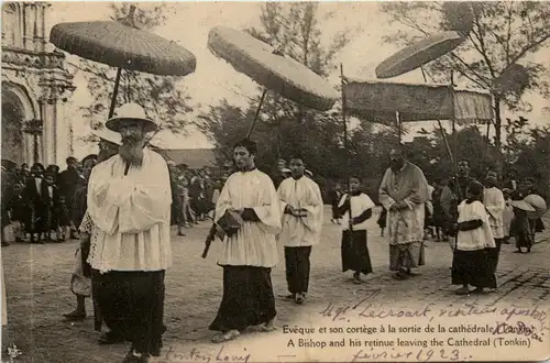 Tonkin - A Bishop leaving the Cathedral -418080