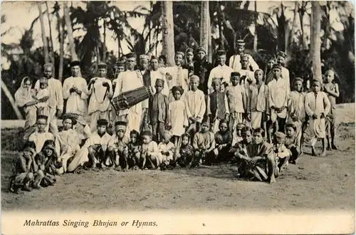 Mahrattas Singing Bhujan or Hyms -418142