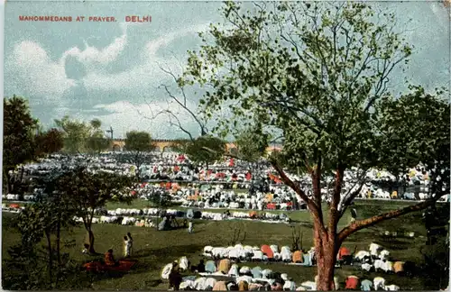 Mahommedans at Prayer - Delhi -418306