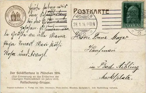 München - Schäfflertanz 1914 -418952