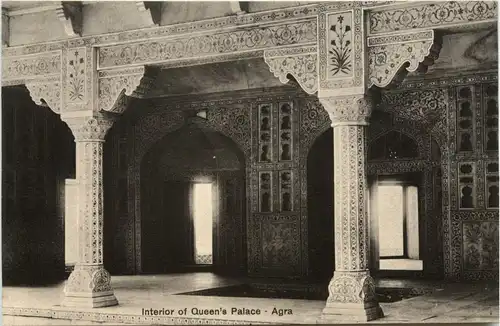 Interior of Queens Palace - Agra -418464