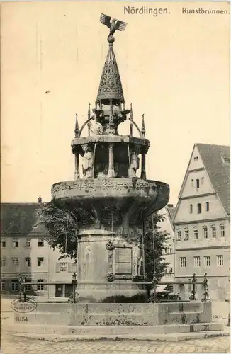 Nördlingen - Kunstbrunnen -417450