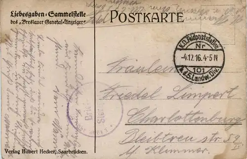 Wilhelm II der Deutsche - Feldpost -417540