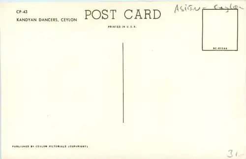 Ceylon - Kandyan Dancers -417750