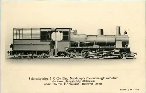 Schmalspur Lokomotive der Assam Bengal Bahn India -418592