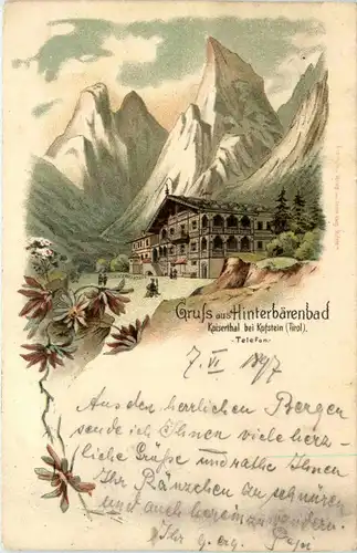 Gruss aus Hinterbärenbad - Litho -419370