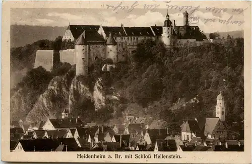 Heidenheim mit Schloss hellenstein -419262