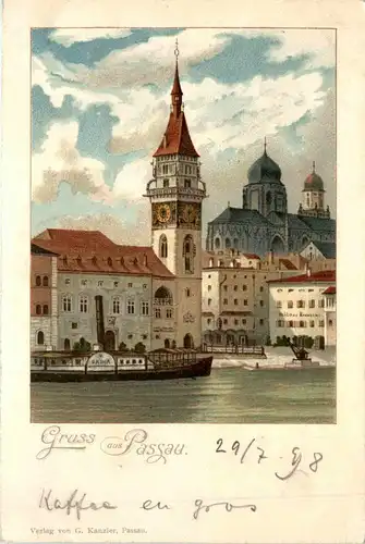 Gruss aus Passau - Litho -419564