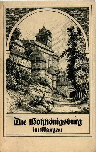 Die Hohkönigsburg - Künstler W. Lenz -41912
