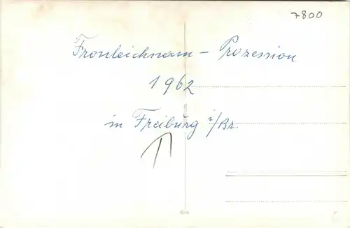 Freiburg - Fronleichnam Prozession 1962 -419698