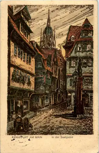 Frankfurt - In der Saalgasse - Künstler D. Müller -41918