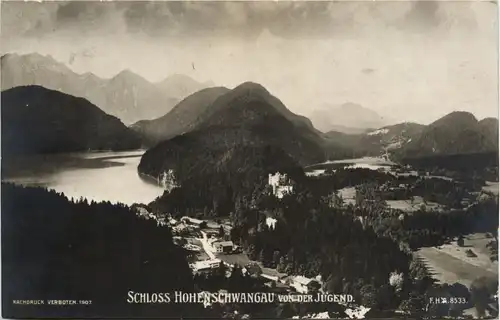 Schloss Hohenschwangau von der Jugend -419198