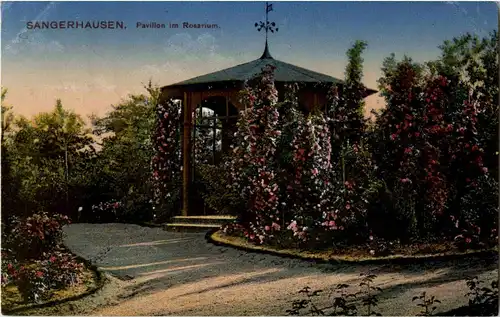 Sangershausen - Pavillon im Rosarium -41950