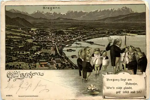 Gruss aus Bregenz - Litho -419518