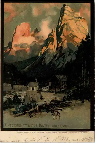 Unterkunftshaus Hinterbärenbad - Litho -419360