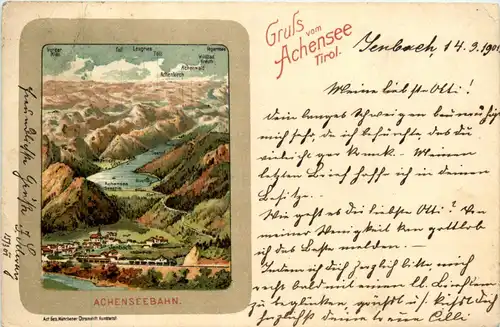 Gruss vom Achensee - Litho -419374