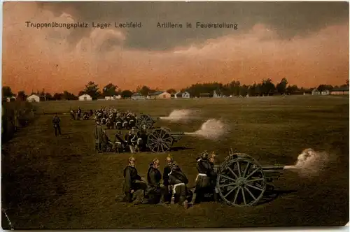 Lager Lechfeld - Artillerie in Feuerstellung -419952