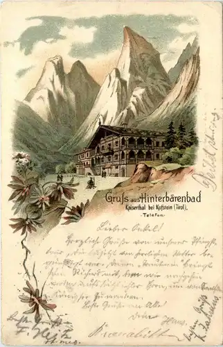 Gruss aus Hinterbärenbad - Litho -419362