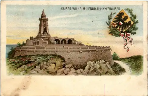 Kyffhäuser Kaiser Wilhelm Denkmal - Litho -419738