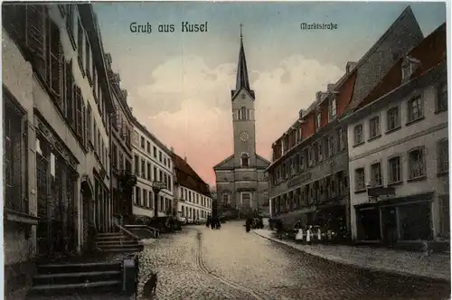 Gruss aus Kusel - Marktstrasse -420316