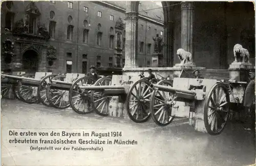 München - erbeutete franz. Geschütze -418950