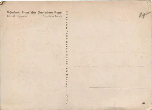 München - Haus der Deutschen Kunst - Künstlerkarte Richard Heymann -418922