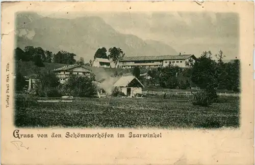 Gruss von den Schömmerhöfen im Isarwinkel -419040