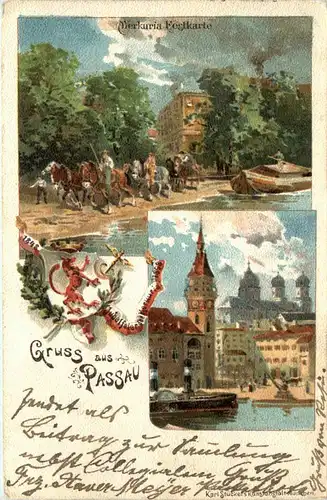 Gruss aus Passau - Litho -419548