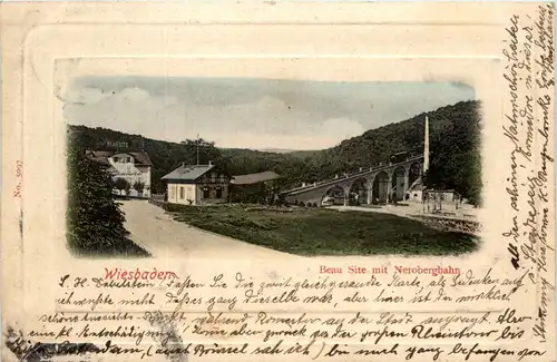 Wiesbaden - Beau Site mit Nerobergbahn -419876