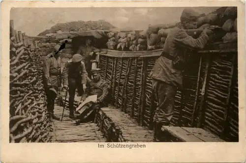 Schützengraben - Weltkrieg -420002